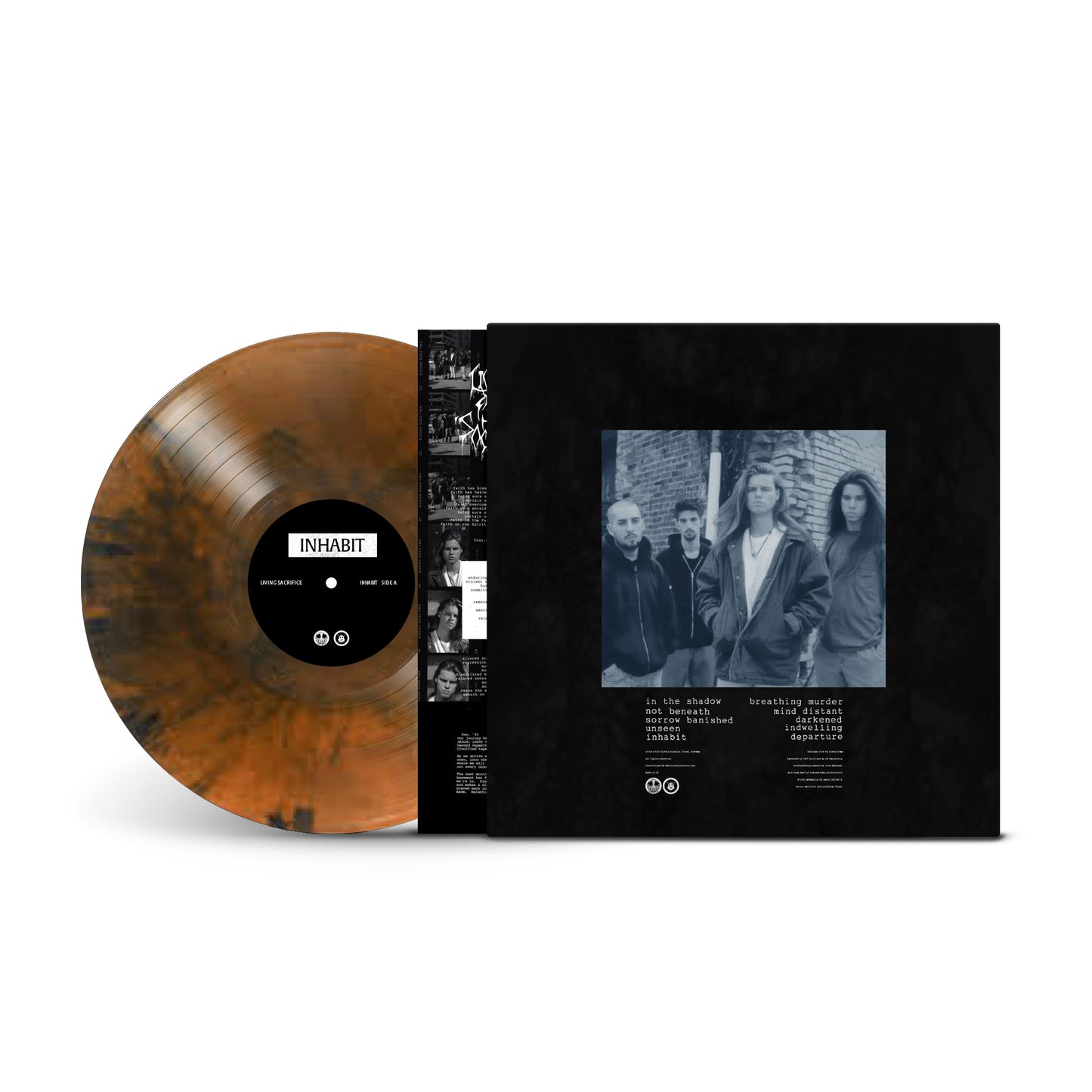 Living Sacrifice - Inhabit Vinyl Orange Black Swirl (PREORDER)