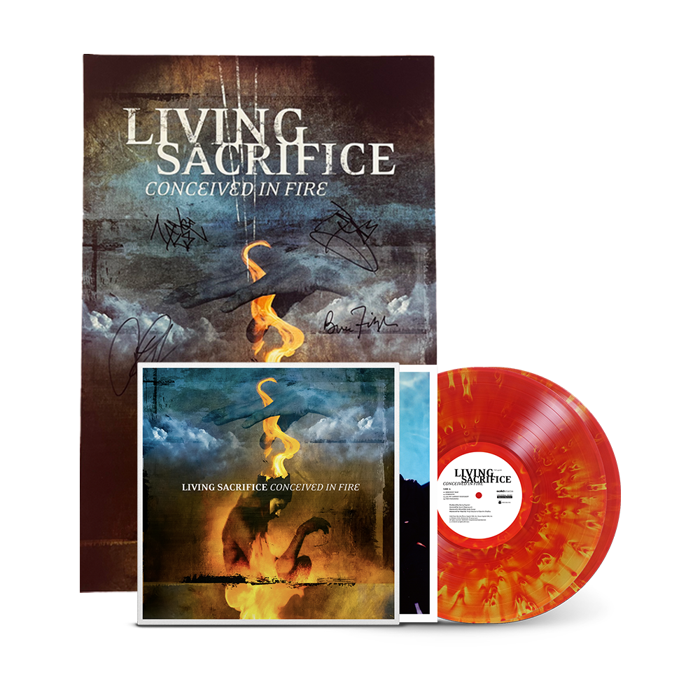 Conceived in Fire Vinyl + Signed Poster Bundle