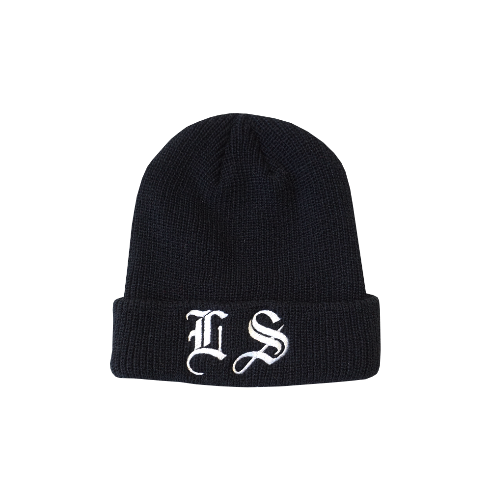LS Embroidered Cuff Beanie